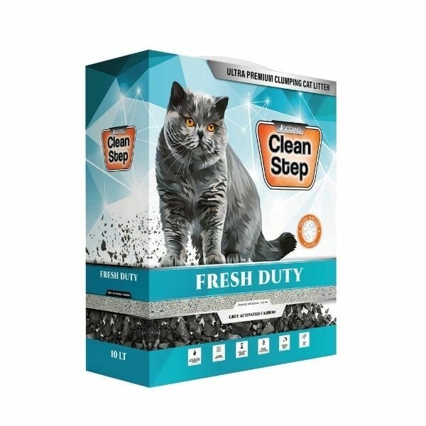 Jadawa Clean Step Fresh Duty Aktif Karbonlu Topaklanan Bahar Kokulu Doğal Kedi Kumu 1 Adet İnce 5 Lt ürünü görseli