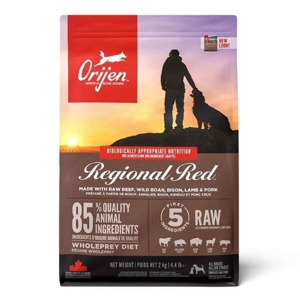 Orijen Regional Red Tahılsız Sığır Etli Yavru Yetişkin Köpek Maması 2 Kg - Kuru Köpek Maması