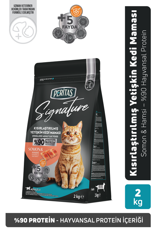 Signature Somonlu Kısırlaştırılmış Yetişkin Kedi Maması 2 Kg