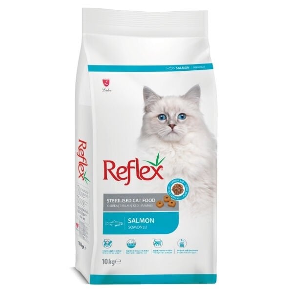Reflex Sterilised Somon Balıklı Kısırlaştırılmış Kedi Maması 10 Kg - Kuru Kedi Maması