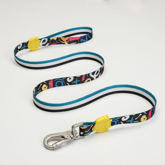 Lindo Dogs Enjoy Köpek Gezdirme Kayışı Renkli Large - Köpek Tasması