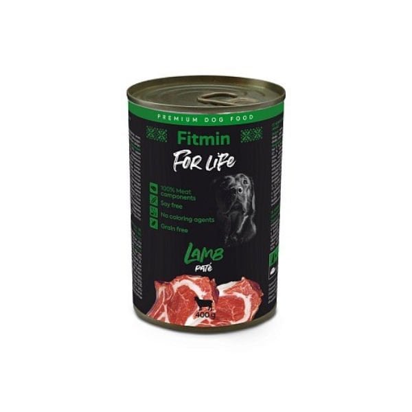 Fitmin For Life Kuzu Etli Pate Yetişkin Konserve Köpek Maması 1 Adet 400 Gr - Konserve Köpek Maması