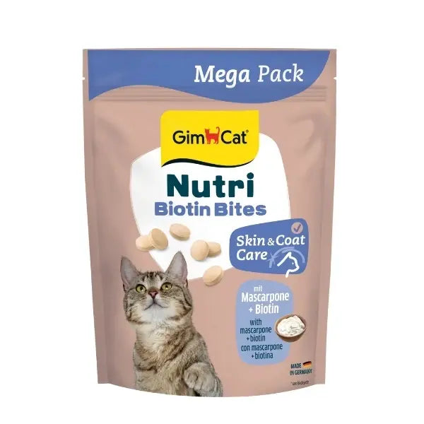 Gimcat Nutri Biyotinli ve Mascarpone Peynirli Tablet Kedi Ödül Maması 1 Adet 425 Gr