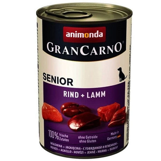 Animonda Gran Carno Senior Kuzu Etli Yaşlı Köpek Konservesi 1 Adet 400 Gr - Konserve Köpek Maması