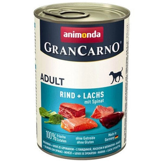 Animonda Gran Carno Sığır Etli ve Ispanaklı Yetişkin Köpek Konservesi 1 Adet 400 Gr - Konserve Köpek Maması
