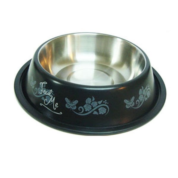 Ankur Çelik Renkli Figürlü Kedi ve Köpek Mama Kabı 25 Cm - Köpek Mama ve Su Kabı