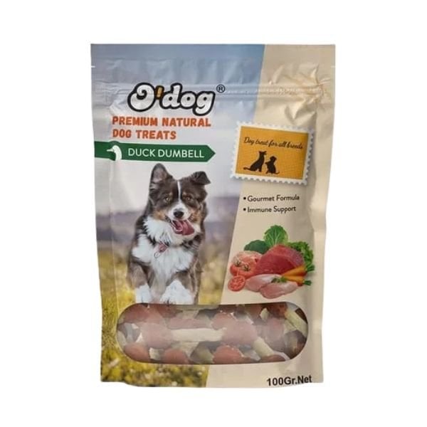 O Dog Ördek Etli Dumbell Köpek Ödül Maması 1 Adet 100 Gr - Köpek Ödül Maması