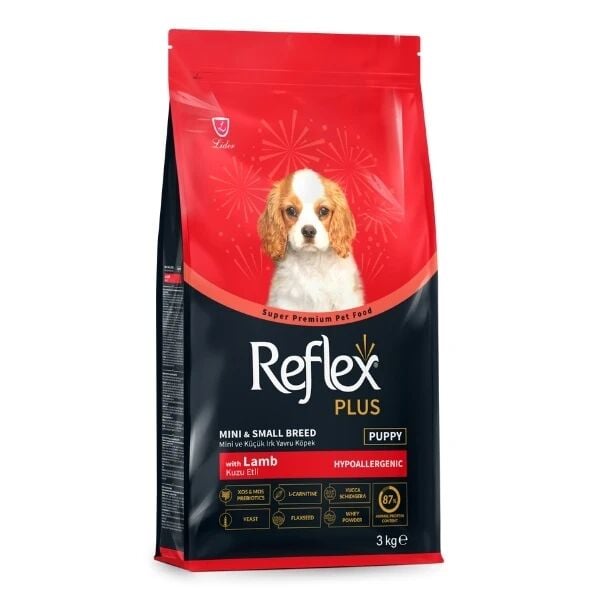 Reflex Plus Kuzu Etli Mini ve Küçük Irk Yavru Köpek Maması 3 Kg - Kuru Köpek Maması