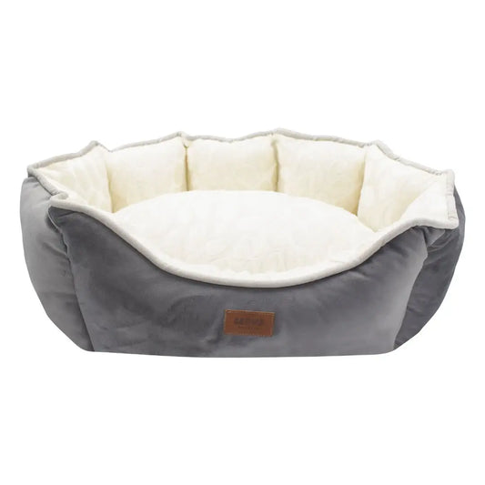 Lepus Luxe Daisy Kedi ve Köpek Yatağı Gri Large 70x45x22 Cm - Kedi Aksesuarı