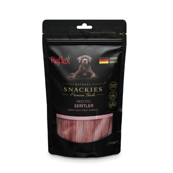 Reflex Snackies Natural Keçi Etli Şerit Tahılsız Köpek Ödül Maması 1 Adet 170 Gr - Köpek Ödül Maması