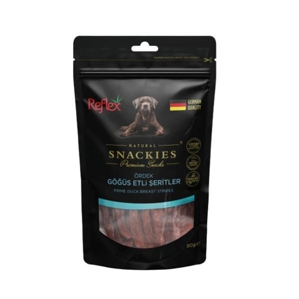 Reflex Snackies Natural Ördek Göğüs Etli Şerit Tahılsız Köpek Ödül Maması 1 Adet 90 Gr - Köpek Ödül Maması