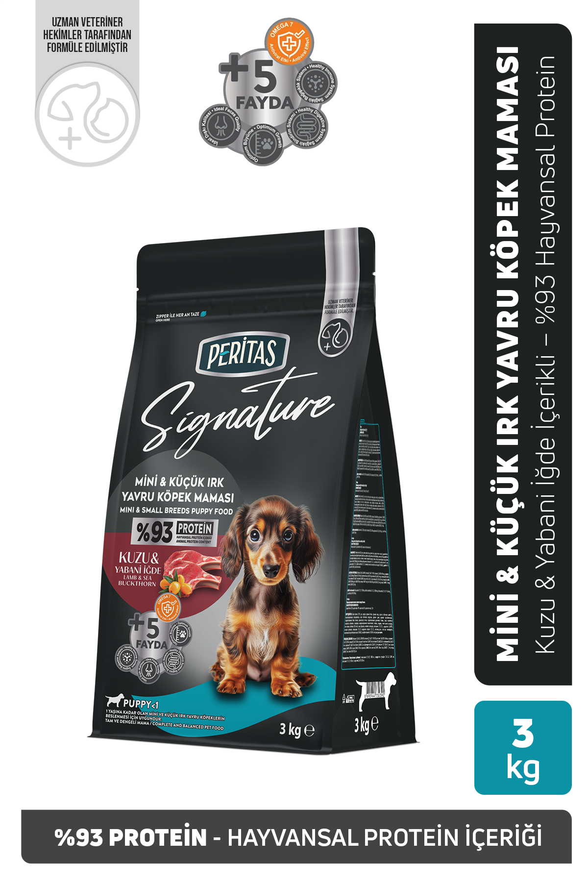 Signature Kuzulu Küçük Irk Yavru Köpek Maması 3 Kg - Kuru Köpek Maması