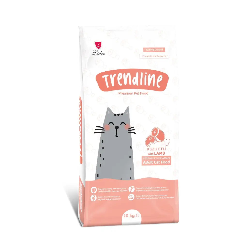 Trendline Adult Kuzu Etli Yetişkin Kedi Maması 10 Kg - Kuru Kedi Maması