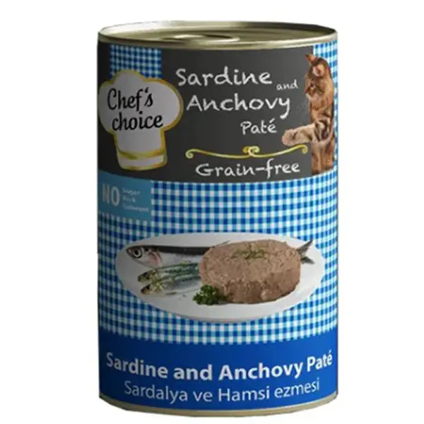 Chefs Choice Kıyılmış Sardalya ve Hamsili Yetişkin Konserve Kedi Maması 1 Adet 400 Gr yaş konserve kedi maması