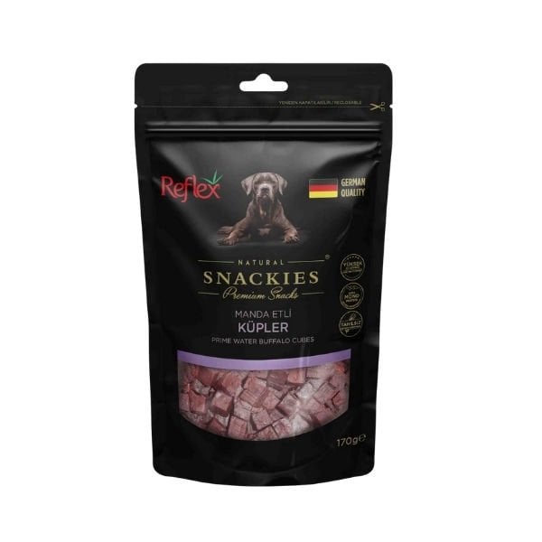 Reflex Snackies Natural Manda Etli Küp Tahılsız Köpek Ödül Maması 1 Adet 170 Gr - Köpek Ödül Maması