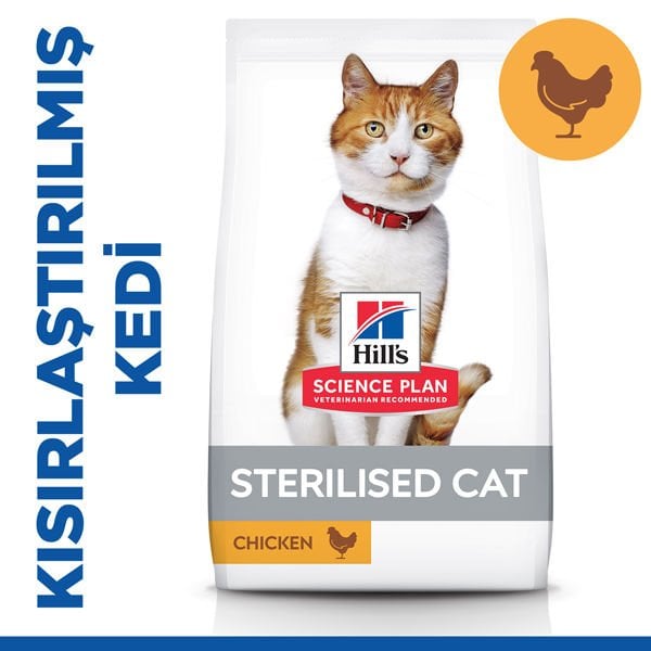 Hills Young Sterilised Tavuklu Kısırlaştırılmış Kedi Maması 8+2 Kg - Kuru Kedi Maması