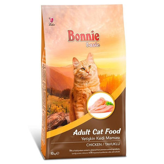 Bonnie Basic Tavuklu Yetişkin Kedi Maması 10 Kg - Kuru Kedi Maması