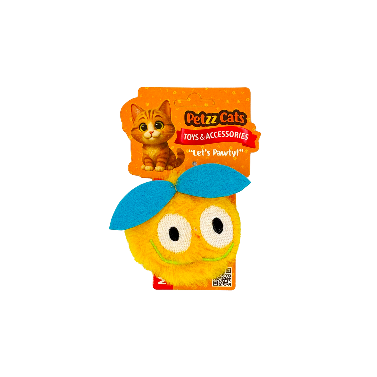 PetzzCats Peluş Matatabi ve Çıngırak Sesli Peluş Kedi Oyuncağı Sarı 12x8 Cm - Kedi Oyuncağı