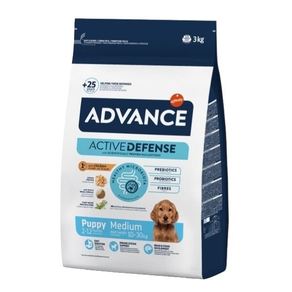 Advance Puppy Medium Tavuklu Orta Irk Yavru Köpek Maması 3 Kg - Kuru Köpek Maması