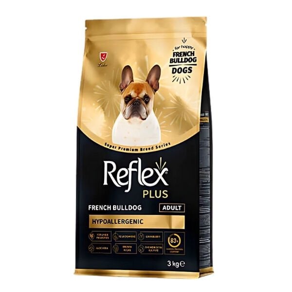 Reflex Plus French Bulldog Hypoallergenic Tavuklu Yetişkin Köpek Maması 3 Kg - Kuru Köpek Maması