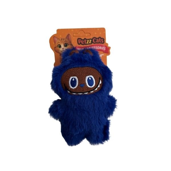 PetzzCats Matatabi Labubu Peluş Kedi Oyuncağı Lacivert 16x10 Cm - Kedi Oyuncağı
