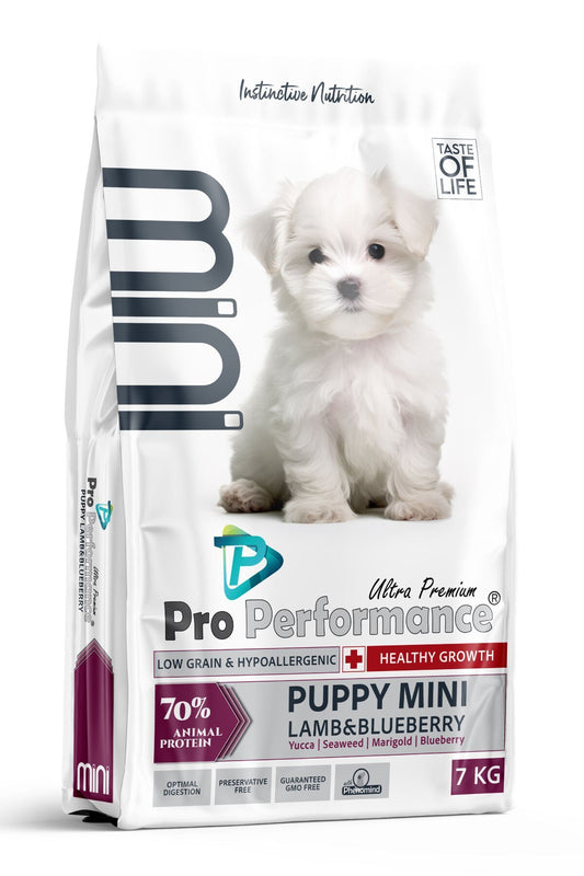 Pro Performance Kuzu Etli ve Yaban Mersinli Küçük Irk Yavru Köpek Maması 7 Kg - Kuru Köpek Maması