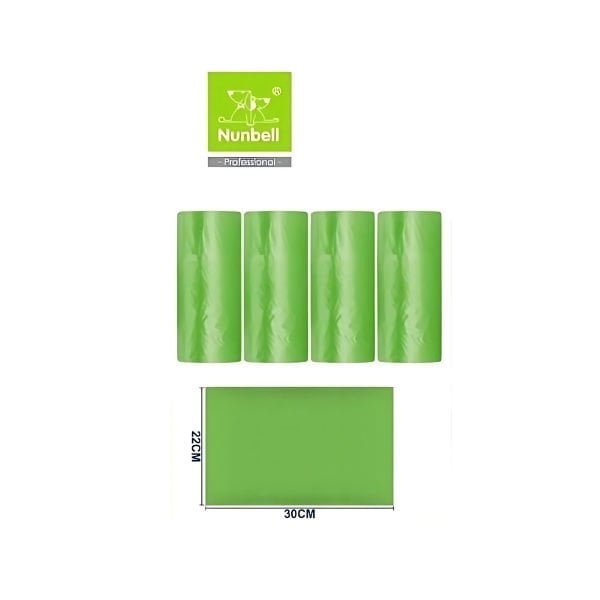 Nunbell Yedekli Köpek Dışkı Toplama Torbası 12 Adet - Köpek Bakım Ürünü