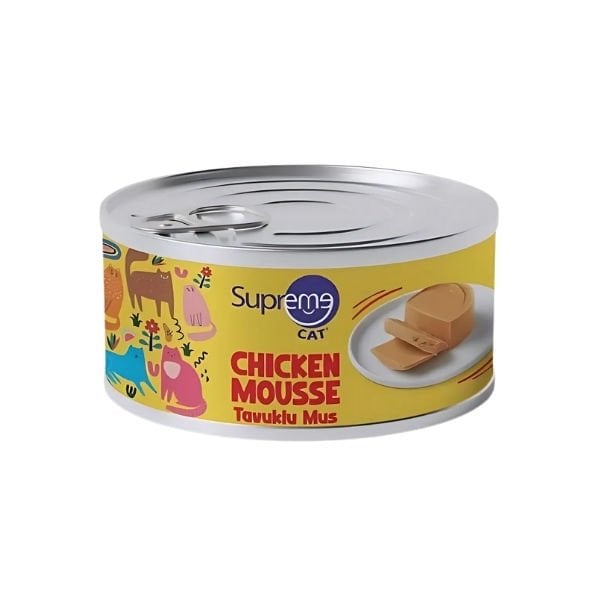Supreme Cat Püre Tavuklu Yetişkin Konserve Kedi Maması 85 Gr Tekli yaş konserve kedi maması