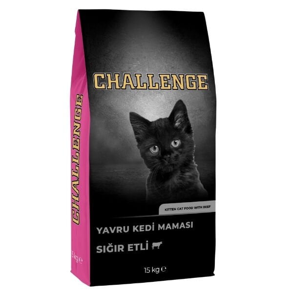 Challenge Sığır Etli Yavru Kedi Maması 15 Kg - Kuru Kedi Maması
