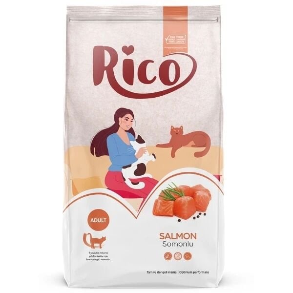 Rico Somonlu Yetişkin Kedi Maması 15 Kg - Kuru Kedi Maması