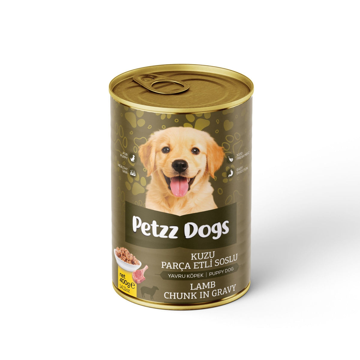 PetzzDogs Kuzu Etli Yavru Köpek Konservesi 400 Gr 1 Adet - Konserve Köpek Maması