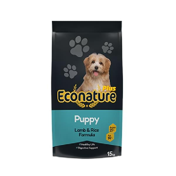 Econature Plus Puppy Kuzu Etli ve Pirinçli Yavru Köpek Maması 15 Kg - Kuru Köpek Maması