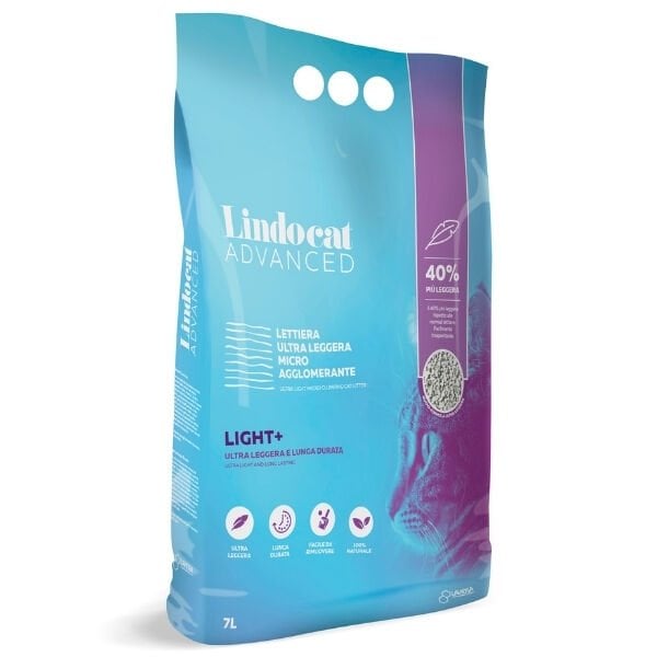 Lindocat Advanced Light Ultra Hafif Diatomit Topaklanan Kedi Kumu 1 Adet 7 Lt ürünü görseli