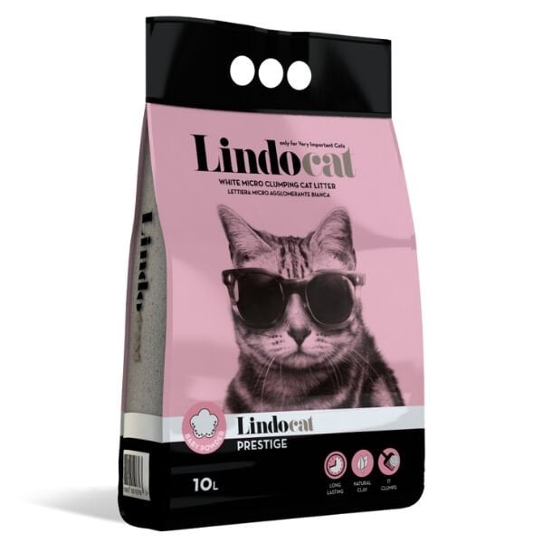 Lindocat Prestige Bebek Pudralı İnce Taneli Kedi Kumu 1 Adet 10 Lt ürünü görseli