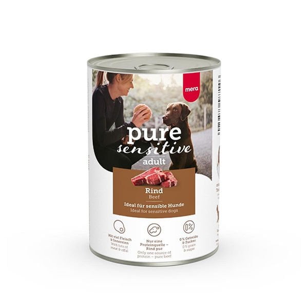 Mera Pure Sensitive Adult Biftekli Yetişkin Köpek Konservesi 1 Adet 400 Gr - Konserve Köpek Maması