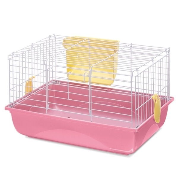 İmac Easy 60 Ginepig ve Kemirgen Kafesi Pembe 60.5x40.5x36 Cm
