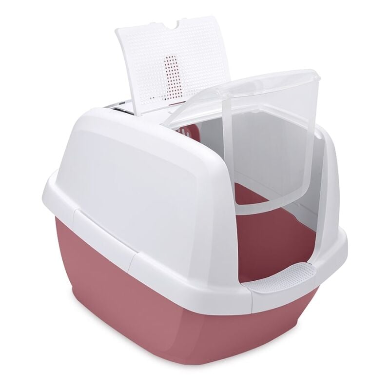 İmac Maddy Üstü Açılır Kapalı Kedi Tuvaleti Beyaz/Pembe 65x47.5x47.5 Cm ürün görseli