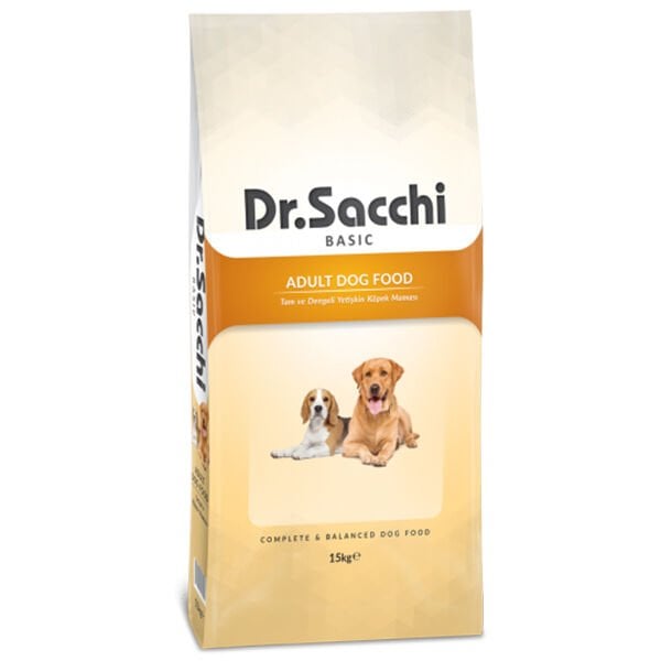 Dr.Sacchi Basic Chicken Tavuklu Yetişkin Köpek Maması 15 Kg - Kuru Köpek Maması
