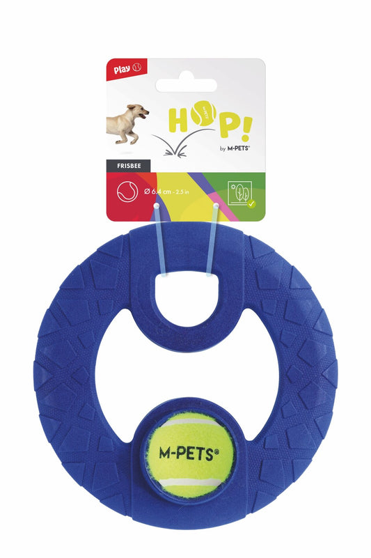 M-Pets Hop Frizbi Köpek Oyuncağı 23x23x1.5 Cm Sarı/Mavi
