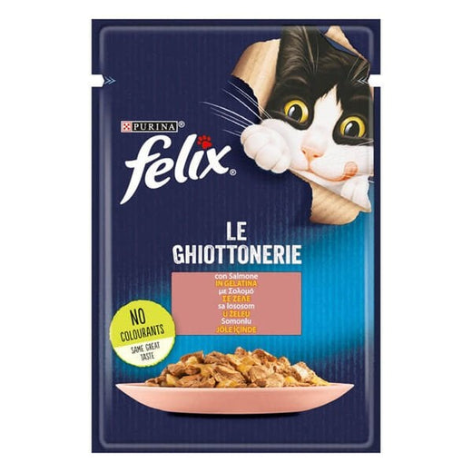 Felix Taze Somonlu Jöleli Pouch Yetişkin Yaş Kedi Maması 1 Adet 85 Gr
