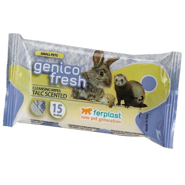 Ferplast Genico Fresh Kemirgen Temizlik Mendili 15 Adet 13x20 Cm
