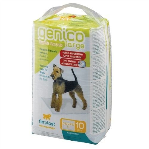 Ferplast Genico Köpek Tuvalet Eğitim Pedi Large 10 Adet 60x90 Cm - Köpek Bakım Ürünü