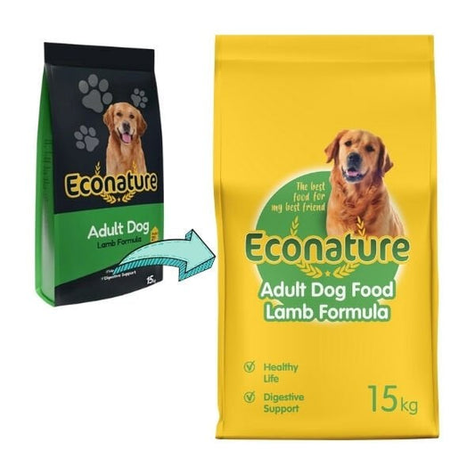 Econature Kuzu Etli Yetişkin Köpek Maması 15 Kg - Kuru Köpek Maması