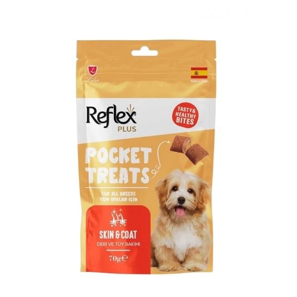 Reflex Plus Pocket Treats Deri Ve Tüy Bakımı için Köpek Ödül Maması 70 Gr 1 Adet - Köpek Ödül Maması