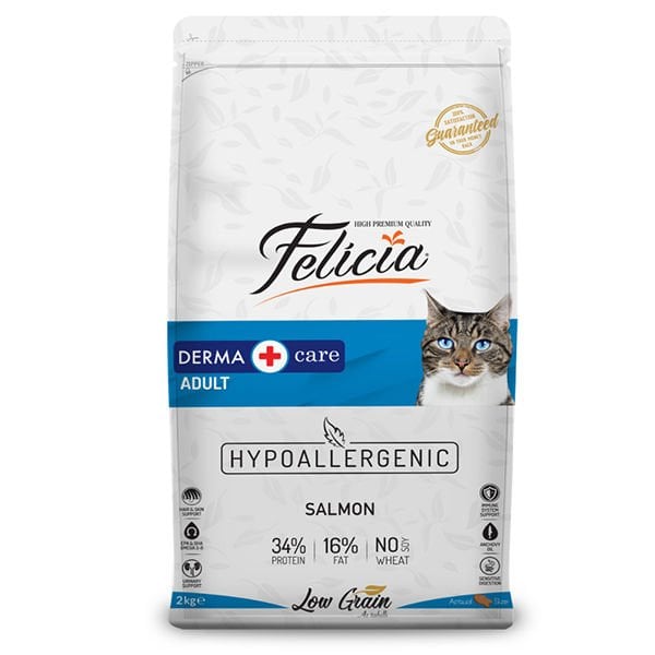 Felicia Düşük Tahıllı Hipoalerjenik Somonlu Yetişkin Kedi Maması 2 Kg - Kuru Kedi Maması