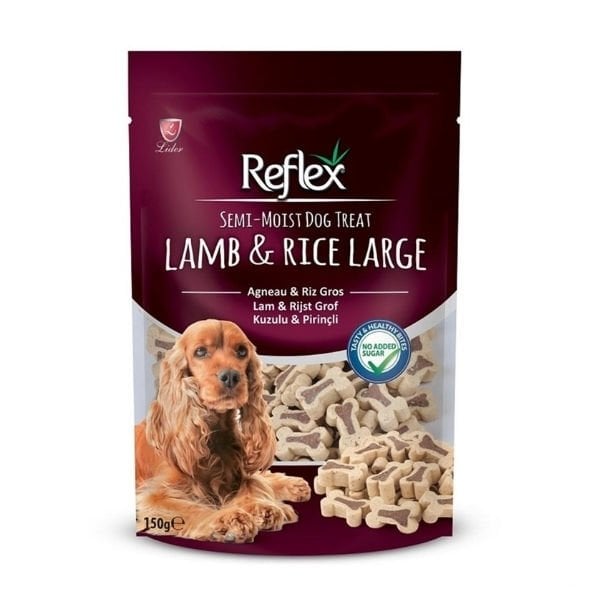 Reflex Kuzu ve Pirinçli Large Yarı Yumuşak Köpek Ödül Maması 1 Adet 150 Gr - Köpek Ödül Maması