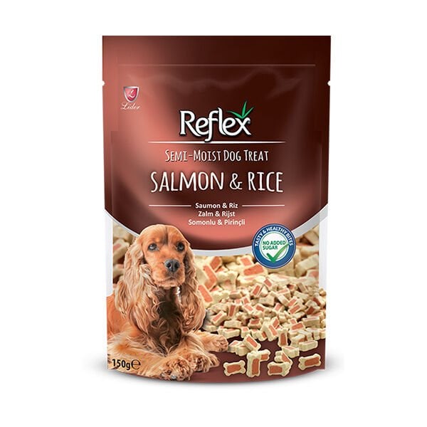 Reflex Semi Moist Somon ve Pirinç Kalpli Köpek Ödül Maması 1 Adet 150 Gr - Köpek Ödül Maması