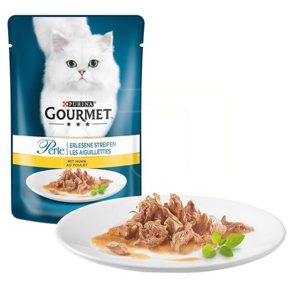 Gourmet Perle Izgara Tavuklu Yaş 1 Adet 85 Gr yaş konserve kedi maması