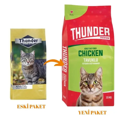 Thunder Tavuklu Yetişkin Kedi Maması 15 Kg