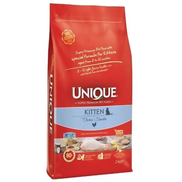 Unique Tavuklu Düşük Tahıllı Yavru Kedi Maması 7 Kg - Kuru Kedi Maması